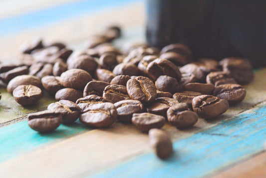 Macro shot of coffee beans